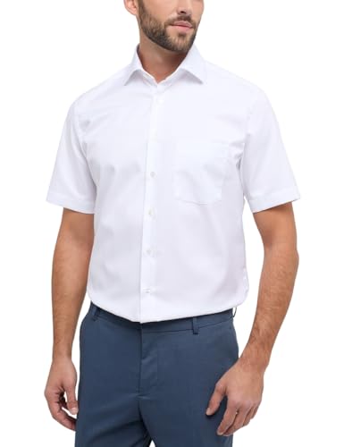 ETERNA Modern Fit Hemd Halbarm New Kent Kragen Blickdicht weiß Größe 42 von ETERNA