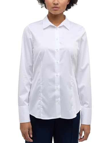 ETERNA Damen Satin Shirt Regular FIT 1/1 weiß 50_D_1/1 von ETERNA