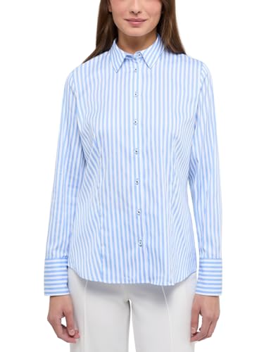 ETERNA Female Streifenbluse Regular FIT 38_D_1/1, 1/1, hellblau von ETERNA