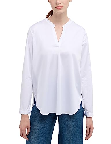 ETERNA Damen Satin Shirt Loose FIT 1/1 weiß 38_D_1/1 von ETERNA