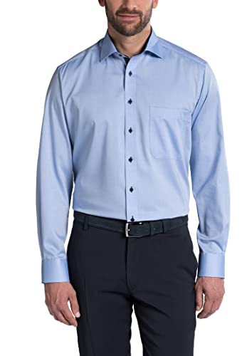 ETERNA Comfort Fit Hemd extra Langer Arm Oxford Mittelblau Größe 43 von ETERNA