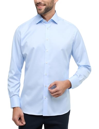 ETERNA Herren Luxury Shirt MODERN FIT 1/1 hellblau 40_H_1/1 von ETERNA