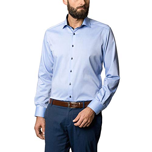ETERNA Male Pinpoint Oxford Hemd MODERN FIT 48_H_1/1, 1/1, blau von ETERNA