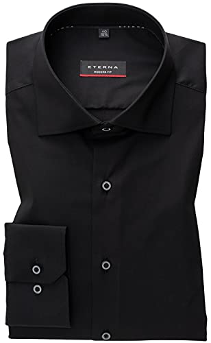 ETERNA Herren Performance Shirt MODERN FIT 1/1 schwarz 39_H_1/1 von ETERNA