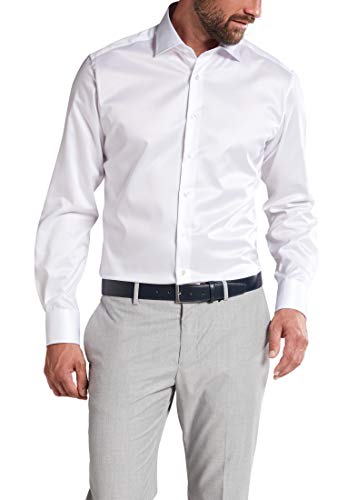 ETERNA Modern Fit 1863 Hemd Langarm New Kent Kragen weiß Größe 42 von ETERNA