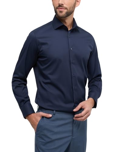 ETERNA Male Cover Shirt MODERN FIT 43_H_1/1, 1/1, Navy von ETERNA