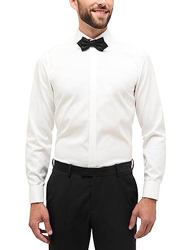 ETERNA Slim Fit Cover Galahemd Langarm Haifischkragen beige Größe 43 von ETERNA