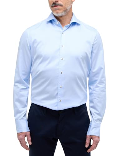 ETERNA Herren Soft Luxury Shirt Slim FIT 1/1 hellblau 41_H_1/1 von ETERNA