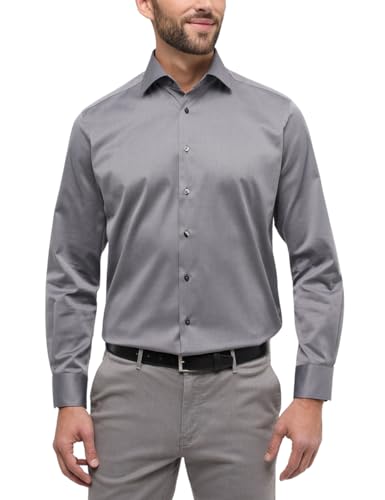 ETERNA Male Cover Shirt MODERN FIT 44_H_1/1, 1/1, grau von ETERNA