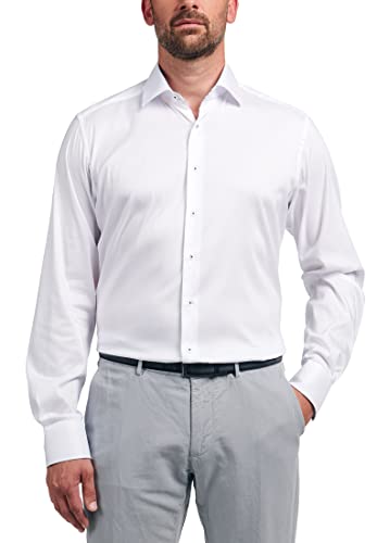 ETERNA Modern Fit Performence Hemd Langarm Twill weiß Größe 44 von ETERNA