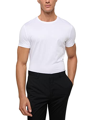 ETERNA Male T-Shirt mit Rundhals L_H, weiß von ETERNA