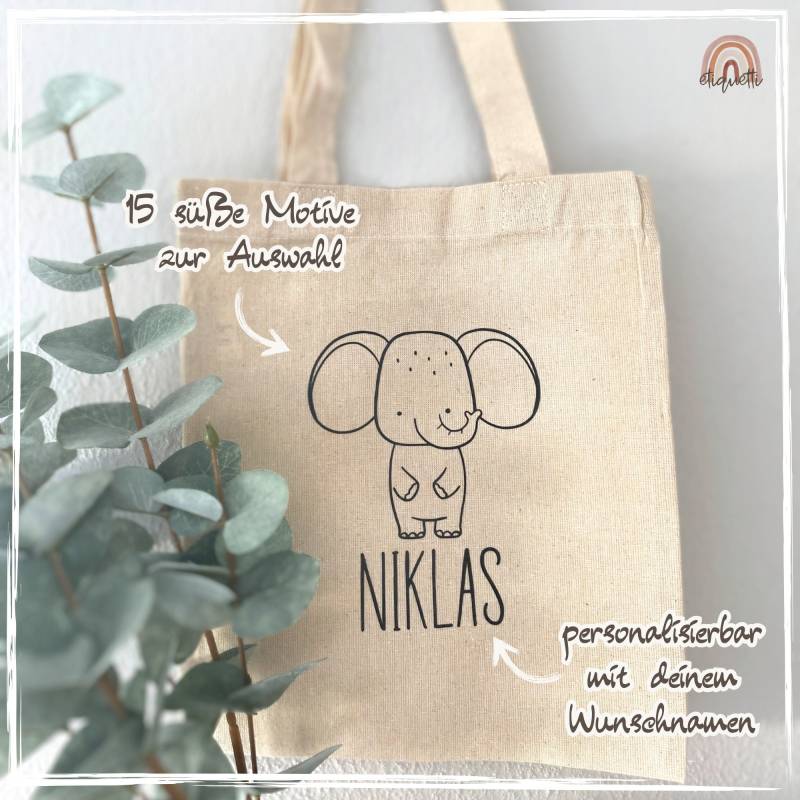 Kindergartentasche Mit Namen Tasche Kind Personalisiert Geschenk Kleinkind Tiermotiv Baumwollbeutel Kita Kindergartentasche Mit Namen Tasche Kind Personalisiert Geschenk Kleinkind Tiermotiv Baumwollbeutel Kita von etiquetti