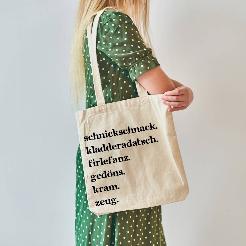 Baumwolltasche Mit Spruch Schnickschnack Beutel Jutebeutel Witzig Einkaufstasche Stoff Handbedruckt & Nachhaltig Baumwolltasche Mit Spruch Schnickschnack Beutel Jutebeutel Witzig Einkaufstasche Stoff Handbedruckt & Nachhaltig von etiquetti
