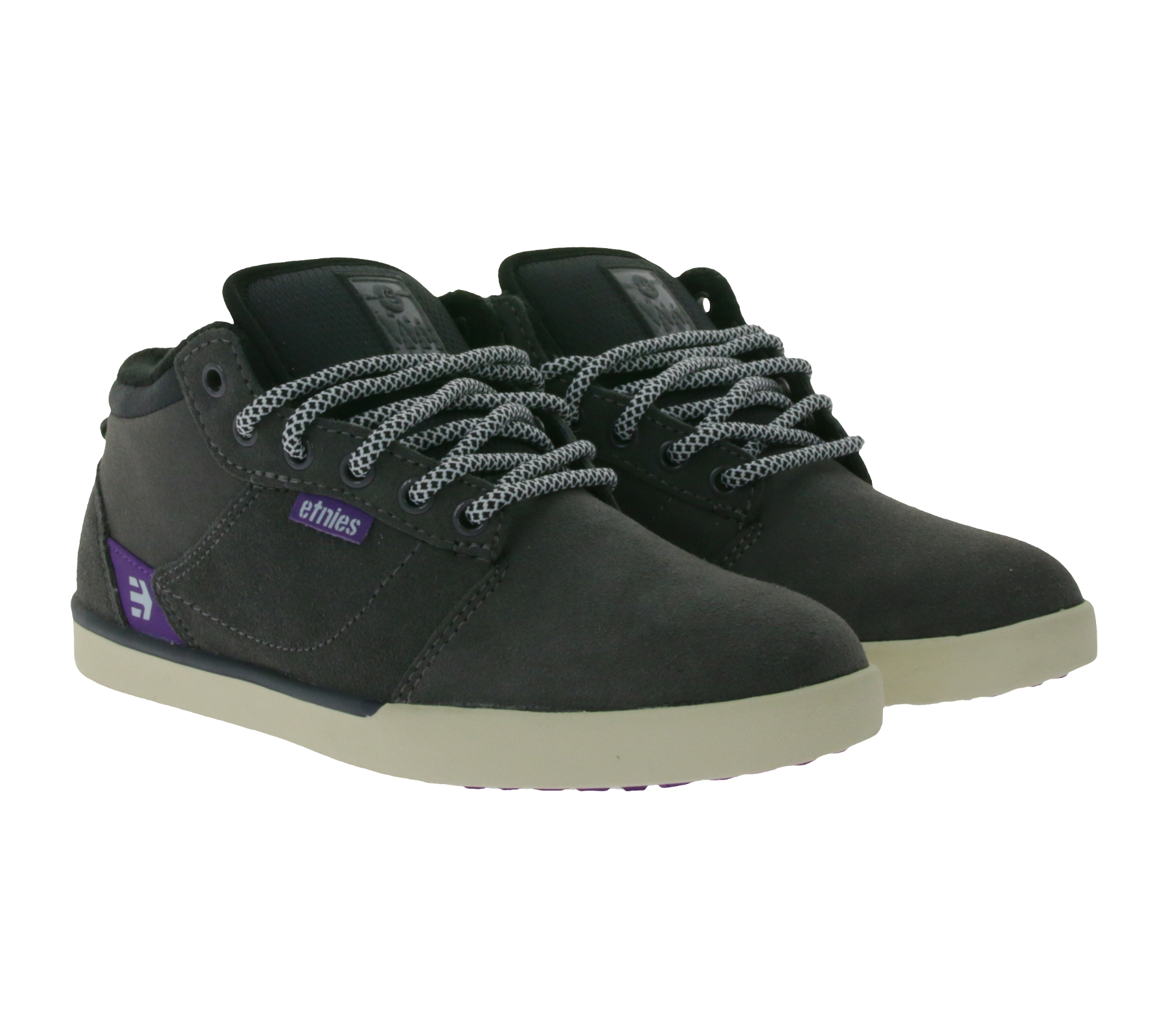 etnies Jefferson MTW WS Damen schlichte Mid-Top Schuhe nachhaltige Freizeit-Schuhe 4201000335-363 Grau von etnies