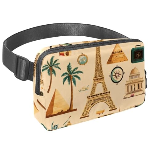 Crossbody-Gürteltasche für Damen und Herren, roter gruseliger Totenkopf-Gürteltasche mit Reißverschlusstaschen, wasserdichte Hüfttaschen mit verstellbarem Riemen für Workout, Laufen, Reisen, Wandern Crossbody-Gürteltasche für Damen und Herren, roter gruseliger Totenkopf-Gürteltasche mit Reißverschlusstaschen, wasserdichte Hüfttaschen mit verstellbarem Riemen für Workout, Laufen, Reisen, Wandern von etoenbrc