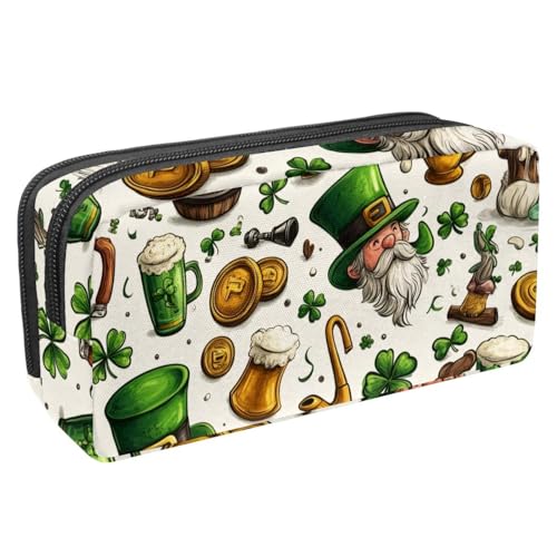 Federmäppchen, St. Patrick's Day Beer Federmäppchen mit Reißverschluss, wasserdichte Stifttasche, Bürobedarf, Schreibwaren-Organizer für Teenager, Mädchen, Erwachsene, Studenten, mehrfarbig, Federmäppchen, St. Patrick's Day Beer Federmäppchen mit Reißverschluss, wasserdichte Stifttasche, Bürobedarf, Schreibwaren-Organizer für Teenager, Mädchen, Erwachsene, Studenten, mehrfarbig, von etoenbrc