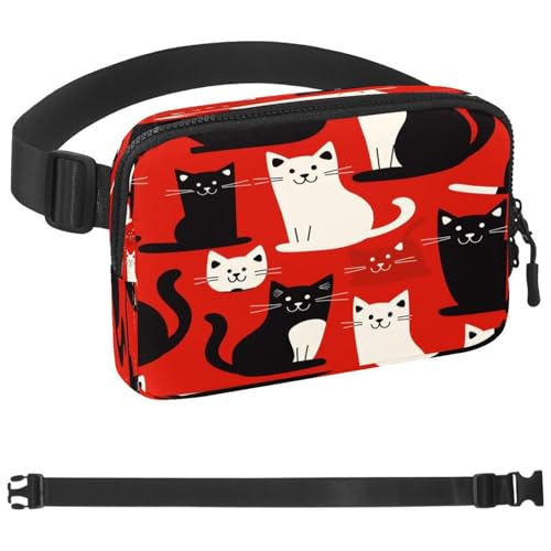 Gürteltasche für Damen und Herren, Crossbody-Gürteltasche mit Reißverschlusstaschen, wasserdichte Hüfttaschen mit verstellbarem Riemen für Workout, Laufen, Reisen, Wandern, mehrfarbig, Einheitsgröße, Gürteltasche für Damen und Herren, Crossbody-Gürteltasche mit Reißverschlusstaschen, wasserdichte Hüfttaschen mit verstellbarem Riemen für Workout, Laufen, Reisen, Wandern, mehrfarbig, Einheitsgröße, von etoenbrc