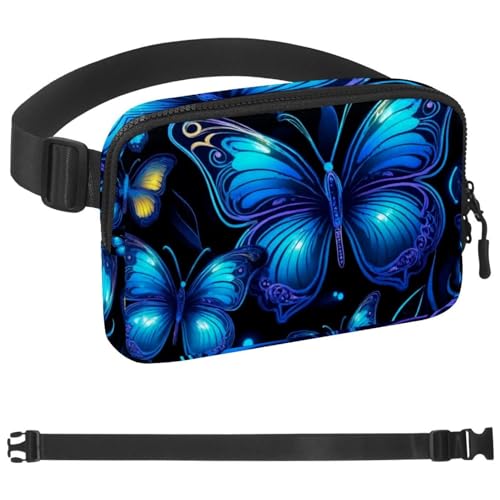Gürteltasche für Damen und Herren, mit Reißverschluss, wasserdicht, mit verstellbarem Gurt, für Workout, Laufen, Reisen, Wandern, mehrfarbig, Einheitsgröße, mehrfarbig, Einheitsgröße von etoenbrc