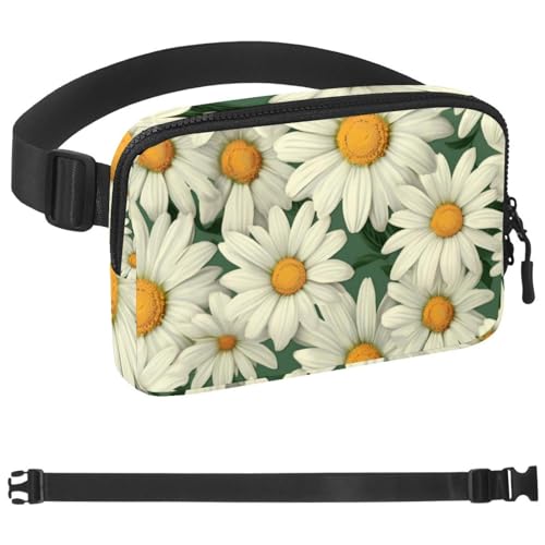 Sun Daisy Bauchtasche für Damen und Herren, Crossbody-Gürteltasche mit Reißverschlusstaschen, wasserdichte Hüfttaschen mit verstellbarem Riemen für Workout, Laufen, Reisen, Wandern, mehrfarbig, Sun Daisy Bauchtasche für Damen und Herren, Crossbody-Gürteltasche mit Reißverschlusstaschen, wasserdichte Hüfttaschen mit verstellbarem Riemen für Workout, Laufen, Reisen, Wandern, mehrfarbig, von etoenbrc