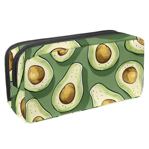 etoenbrc Federmäppchen, Avocado-Druck, Federmäppchen mit Reißverschluss, wasserdichte Stifttasche, Bürobedarf, Schreibwaren-Organizer für Teenager, Mädchen, Erwachsene, Studenten, mehrfarbig, von etoenbrc