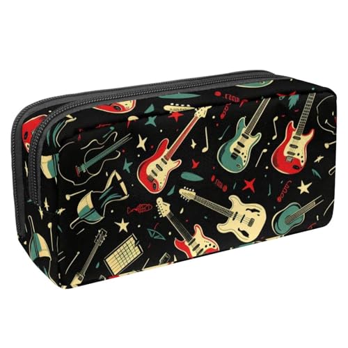 etoenbrc Federmäppchen, E-Gitarre, Musik, Federmäppchen mit Reißverschluss, wasserdichte Stifttasche, Bürobedarf, Schreibwaren-Organizer für Teenager, Mädchen, Erwachsene, Studenten, mehrfarbig, etoenbrc Federmäppchen, E-Gitarre, Musik, Federmäppchen mit Reißverschluss, wasserdichte Stifttasche, Bürobedarf, Schreibwaren-Organizer für Teenager, Mädchen, Erwachsene, Studenten, mehrfarbig, von etoenbrc