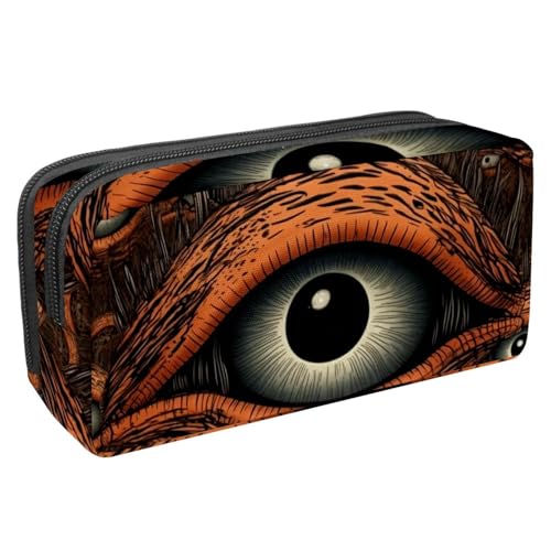 etoenbrc Federmäppchen, Halloween-Eyeball-D-Federmäppchen mit Reißverschluss, wasserdichte Stifttasche, Bürobedarf, Schreibwaren-Organizer für Teenager, Mädchen, Erwachsene, Studenten, mehrfarbig, etoenbrc Federmäppchen, Halloween-Eyeball-D-Federmäppchen mit Reißverschluss, wasserdichte Stifttasche, Bürobedarf, Schreibwaren-Organizer für Teenager, Mädchen, Erwachsene, Studenten, mehrfarbig, von etoenbrc