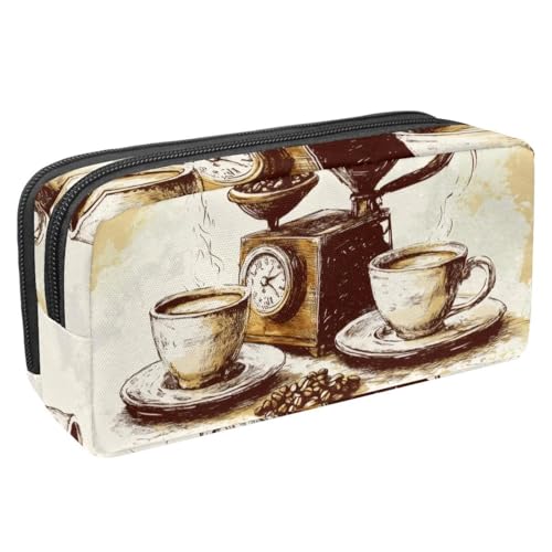 etoenbrc Federmäppchen, Kaffee-Röstzeit, Federmäppchen mit Reißverschluss, wasserdichte Stifttasche, Bürobedarf, Schreibwaren-Organizer für Teenager, Mädchen, Erwachsene, Studenten, mehrfarbig, etoenbrc Federmäppchen, Kaffee-Röstzeit, Federmäppchen mit Reißverschluss, wasserdichte Stifttasche, Bürobedarf, Schreibwaren-Organizer für Teenager, Mädchen, Erwachsene, Studenten, mehrfarbig, von etoenbrc