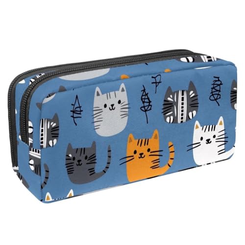etoenbrc Federmäppchen, Katzen-Hintergrundmalerei, Federmäppchen mit Reißverschluss, wasserdichte Stifttasche, Bürobedarf, Schreibwaren-Organizer für Teenager, Mädchen, Erwachsene, Studenten, etoenbrc Federmäppchen, Katzen-Hintergrundmalerei, Federmäppchen mit Reißverschluss, wasserdichte Stifttasche, Bürobedarf, Schreibwaren-Organizer für Teenager, Mädchen, Erwachsene, Studenten, von etoenbrc