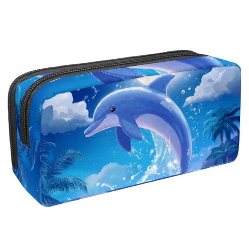 etoenbrc Federmäppchen, Motiv: Happy Delphin, Federmäppchen mit Reißverschluss, wasserdichte Stifttasche, Bürobedarf, Schreibwaren-Organizer für Teenager, Mädchen, Erwachsene, Studenten, Mehrfarbig 9, etoenbrc Federmäppchen, Motiv: Happy Delphin, Federmäppchen mit Reißverschluss, wasserdichte Stifttasche, Bürobedarf, Schreibwaren-Organizer für Teenager, Mädchen, Erwachsene, Studenten, Mehrfarbig 9, von etoenbrc