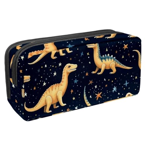 etoenbrc Federmäppchen, Motiv: Sternenhimmel, Dinosaurier, O Federmäppchen mit Reißverschluss, wasserdichte Stifttasche, Bürobedarf, Schreibwaren-Organizer für Teenager, Mädchen, Erwachsene, von etoenbrc