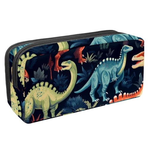 etoenbrc Federmäppchen, Motiv: alte Dinosaurier, B, Federmäppchen mit Reißverschluss, wasserdichte Stifttasche, Bürobedarf, Schreibwaren-Organizer für Teenager, Mädchen, Erwachsene, Studenten, von etoenbrc