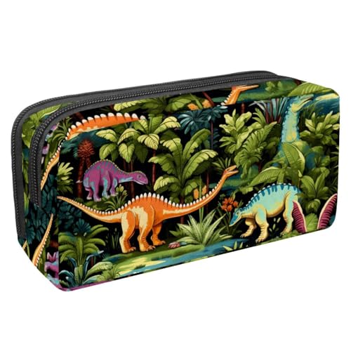 etoenbrc Federmäppchen, Motiv: alte Dinosaurier, E-Federmäppchen mit Reißverschluss, wasserdichte Stifttasche, Bürobedarf, Schreibwaren-Organizer für Teenager, Mädchen, Erwachsene, Studenten, von etoenbrc