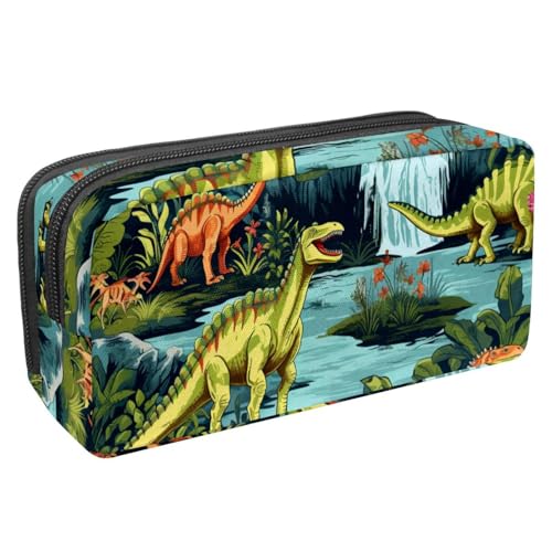 etoenbrc Federmäppchen, Motiv: alte Dinosaurier, G-Federmäppchen mit Reißverschluss, wasserdichte Stifttasche, Bürobedarf, Schreibwaren-Organizer für Teenager, Mädchen, Erwachsene, Studenten, von etoenbrc