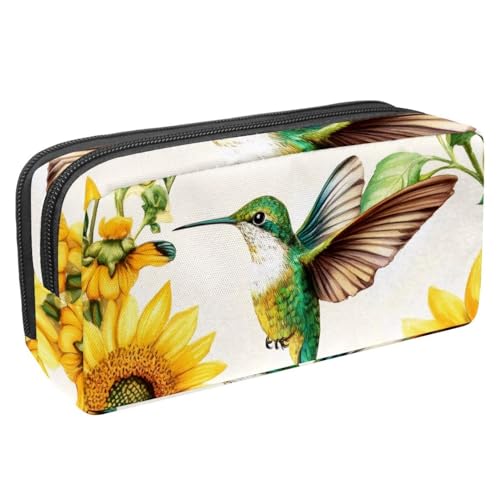 etoenbrc Federmäppchen, Sonnenblume, Schmetterling, Kolibri, Federmäppchen mit Reißverschluss, wasserdichte Stifttasche, Bürobedarf, Schreibwaren-Organizer für Teenager, Mädchen, Erwachsene, etoenbrc Federmäppchen, Sonnenblume, Schmetterling, Kolibri, Federmäppchen mit Reißverschluss, wasserdichte Stifttasche, Bürobedarf, Schreibwaren-Organizer für Teenager, Mädchen, Erwachsene, von etoenbrc