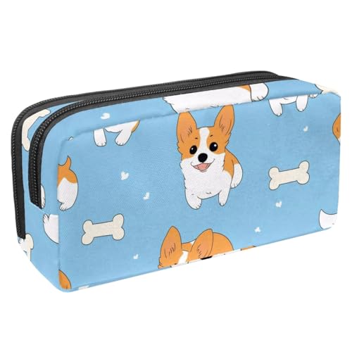 etoenbrc Federmäppchen, grünes kariertes Herz-Federmäppchen mit Reißverschluss, wasserdichte Stifttasche, Bürobedarf, Schreibwaren-Organizer für Teenager, Mädchen, Erwachsene, Studenten, Mehrfarbig von etoenbrc