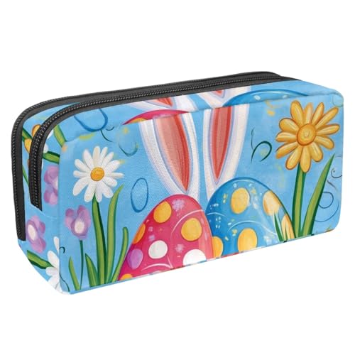 etoenbrc Federmäppchen, handgezeichnete Haseneier, Federmäppchen mit Reißverschluss, wasserdichte Stifttasche, Bürobedarf, Schreibwaren-Organizer für Teenager, Mädchen, Erwachsene, Studenten, etoenbrc Federmäppchen, handgezeichnete Haseneier, Federmäppchen mit Reißverschluss, wasserdichte Stifttasche, Bürobedarf, Schreibwaren-Organizer für Teenager, Mädchen, Erwachsene, Studenten, von etoenbrc