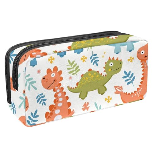 etoenbrc Federmäppchen, niedliches Dinosaurier-Muster, Federmäppchen mit Reißverschluss, wasserdichte Stifttasche, Bürobedarf, Schreibwaren-Organizer für Teenager, Mädchen, Erwachsene, Studenten, von etoenbrc