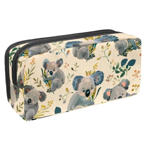 etoenbrc Federmäppchen, schönes Koala-Muster, Federmäppchen mit Reißverschluss, wasserdichte Stifttasche, Bürobedarf, Schreibwaren-Organizer für Teenager, Mädchen, Erwachsene, Studenten, mehrfarbig, etoenbrc Federmäppchen, schönes Koala-Muster, Federmäppchen mit Reißverschluss, wasserdichte Stifttasche, Bürobedarf, Schreibwaren-Organizer für Teenager, Mädchen, Erwachsene, Studenten, mehrfarbig, von etoenbrc
