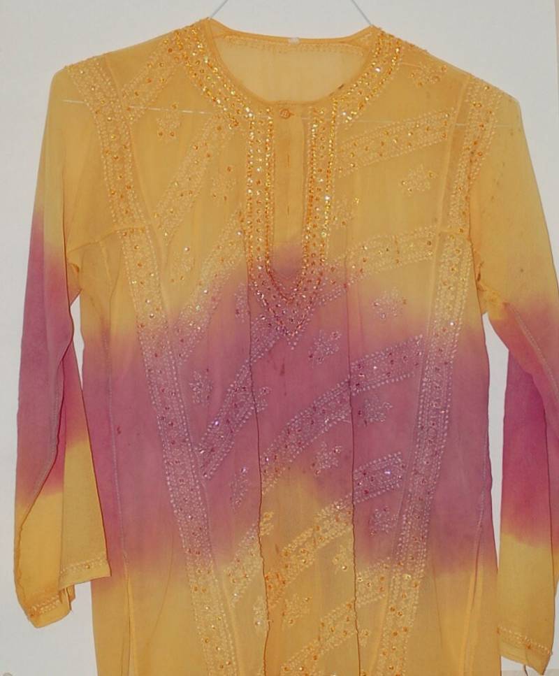 Leichtes Baumwoll-Krawatten-Gefärbtes Top von etseebetsee