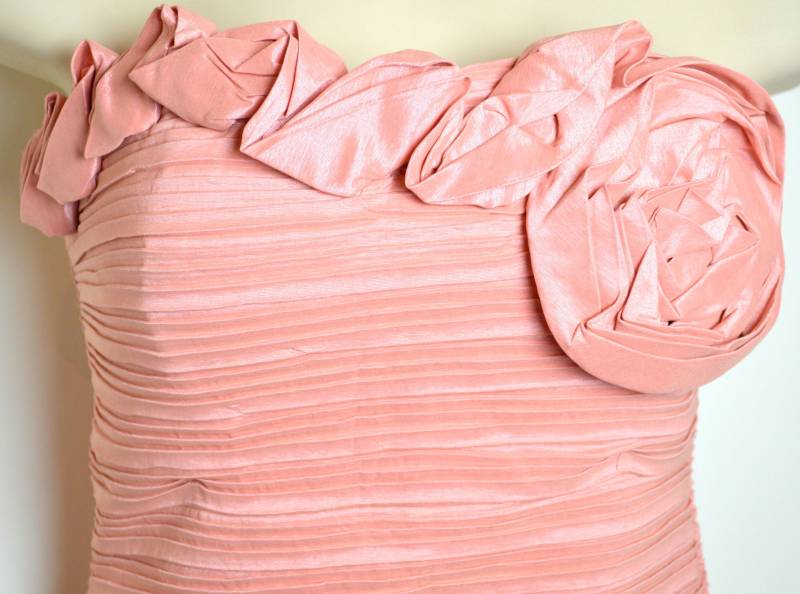 Pfirsich Cocktailkleid von etseebetsee