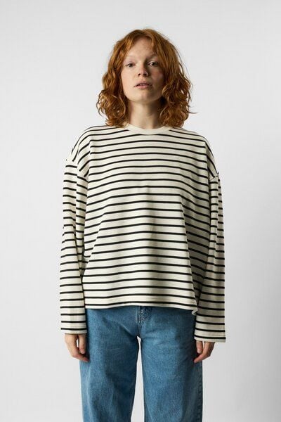 ettics studio Classic Organic Crew Sweatshirt striped von ettics studio