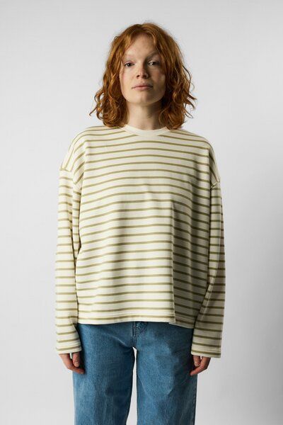ettics studio Classic Organic Crew Sweatshirt striped von ettics studio