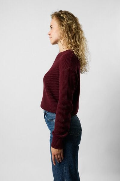 ettics studio cropped organic knit pullover von ettics studio