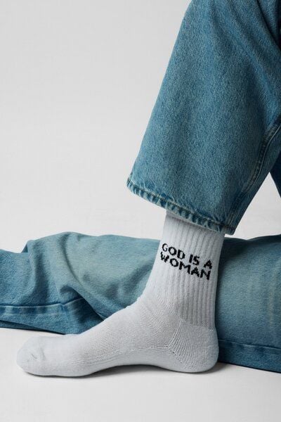 ettics studio sock god is a woman von ettics studio