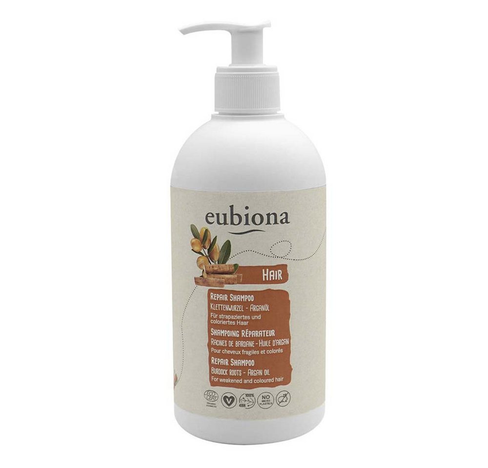 eubiona Haarshampoo Repair-Shampoo - Klettenwurzel-Arganöl 500ml von eubiona