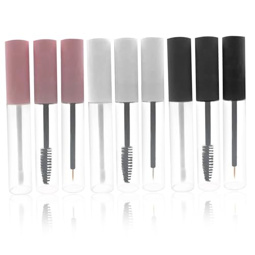 10 ml leerer Mascara -Röhrchen und Zauberstab mit Lipglossröhrchen und leerem Eyeliner -Rohr tragbarer klarer, nachfüllbarer Make -up -Behälterrohr von eurNhrN