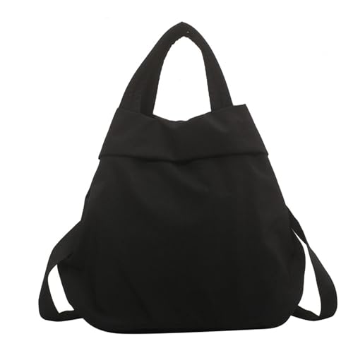 Nylon -Einkaufstasche Einfache Nylon -Crossbody -Tasche für Frauen große Kapazität Sport Turnhalle Tragbare Handtasche Schwarze Klauen von eurNhrN