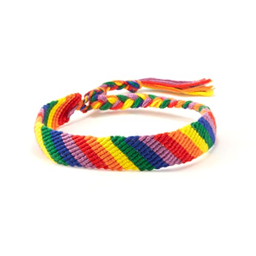 eurNhrN LGBT -Armband Schwule Lesben Regenbogen Pride Armband gewebt verstellbare Freundschaftsschmuckstil15 Armbänder von eurNhrN
