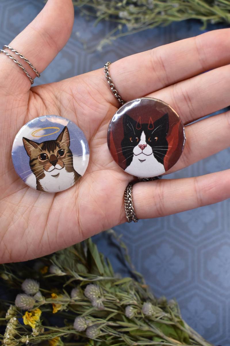 Handgemachte Süße Katze Anstecknadel Handgemachte Süße Katze Anstecknadel von euwanya