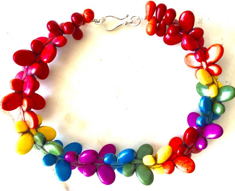 Eine Art Regenbogen Schmetterling Halskette Eine Art Regenbogen Schmetterling Halskette von evalaviedesigns